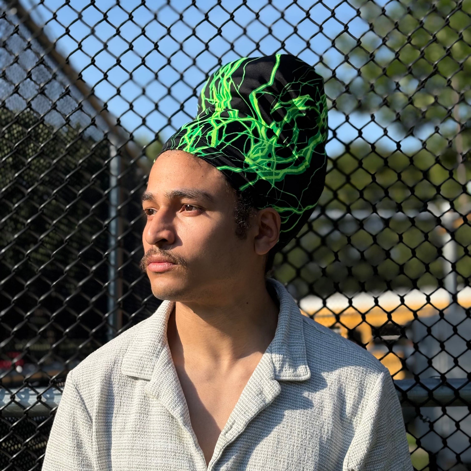 Roll Cap: Green Lightning