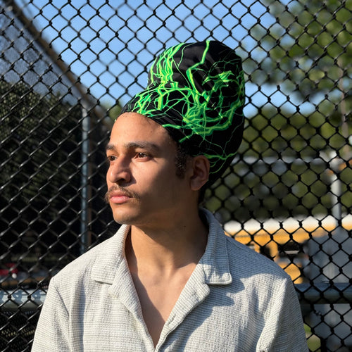 Roll Cap: Green Lightning